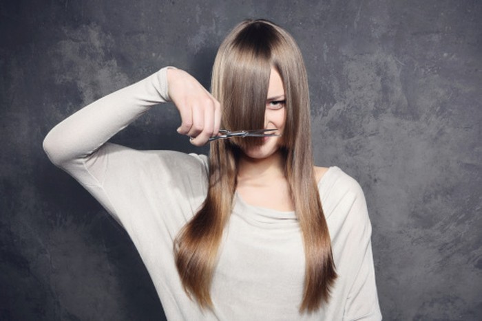 Young Woman at Hair Salon