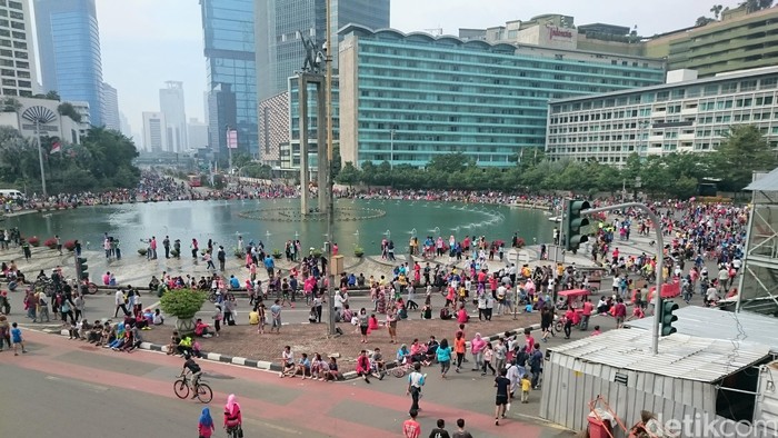 Libur Panjang, Car Free Day Sudirman-Thamrin Lebih Sepi