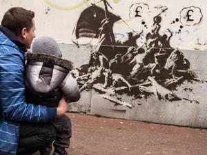 Mural Banksy Muncul Lagi di Kamp Pengungsi