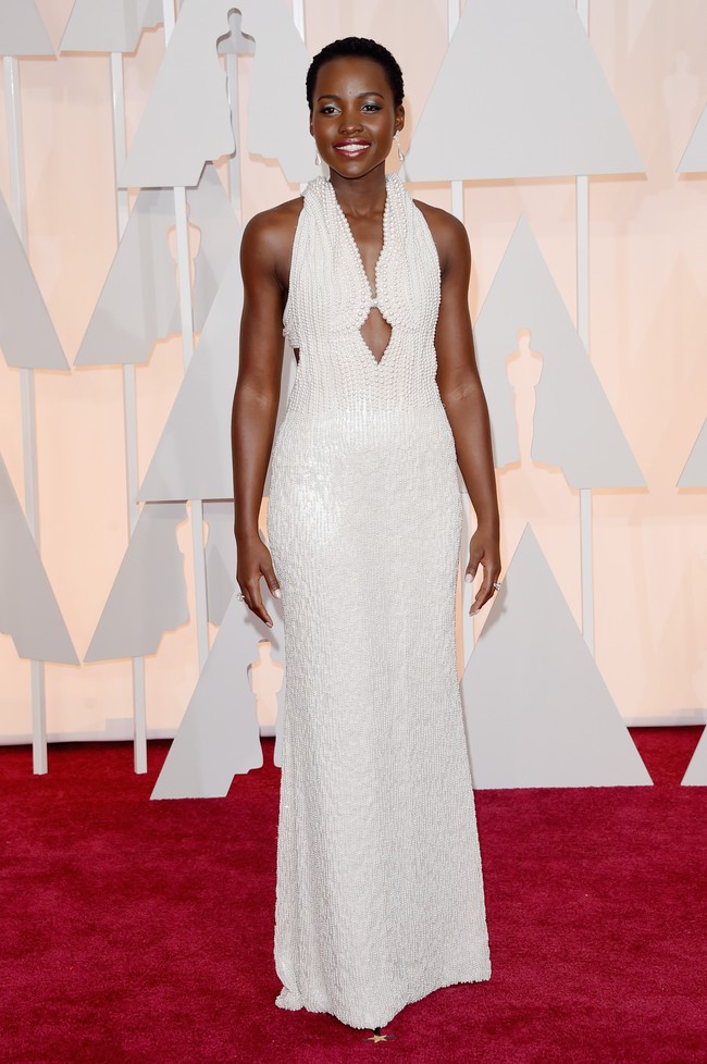 HOLLYWOOD, CA - FEBRUARY 22:  Actress Lupita Nyongo attends the 87th Annual Academy Awards at Hollywood & Highland Center on February 22, 2015 in Hollywood, California.  (Photo by Jason Merritt/Getty Images)