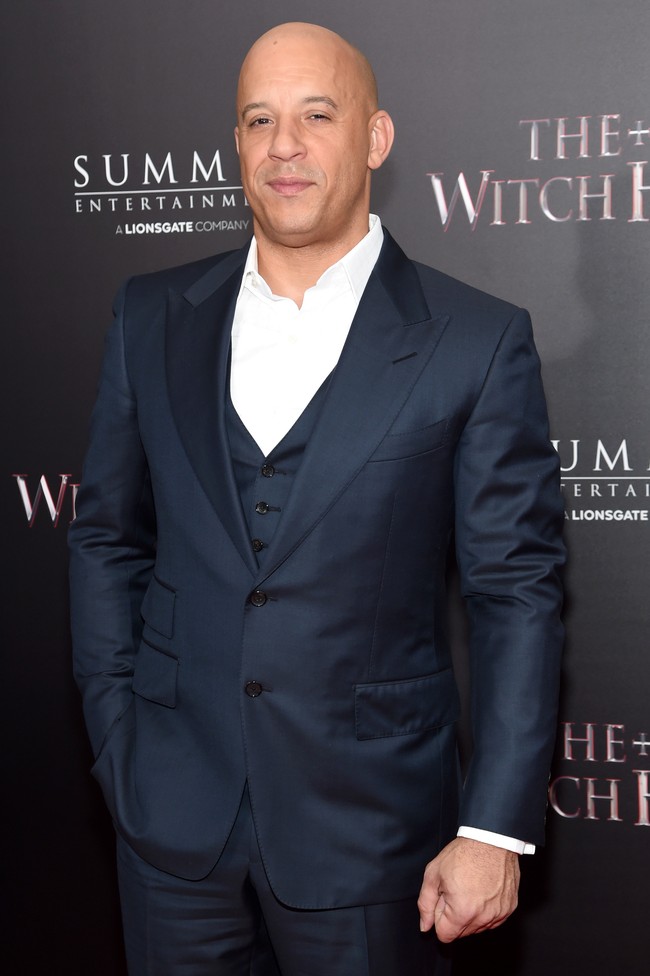 Perolehan Vin Diesel di posisi 10 juga membuat netizen heran. Pasalnya bintang The Fast and the Furious ini konsisten berkepala botak sejak awal karier.  Foto: Getty Images