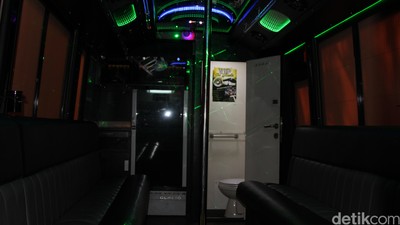 Foto: Ini Penampakan Bus Party Royal VIP yang Disita Kemenhub