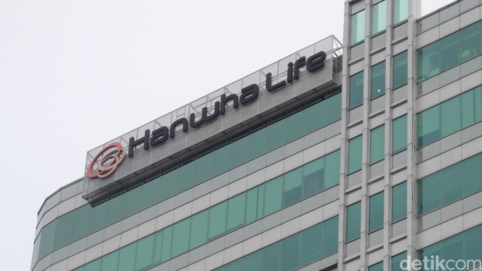 Logo pada gedung Hanwha Life, Jl rasuna Said