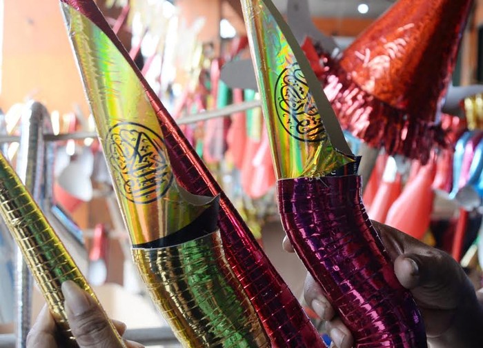 Ini Terompet Bertuliskan Al Quranul Karim di Glodok