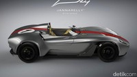 Desain klasik Jannarelly Design-1 hanya memiliki 2 penumpang. Pool/dok. Autoblog.