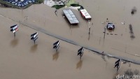 Jalanan terendam banjir. Kate Munsch/Reuters/detikFoto.