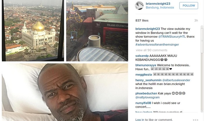 Brian McKnight Tak Sabar Tampil di Bandung Besok!