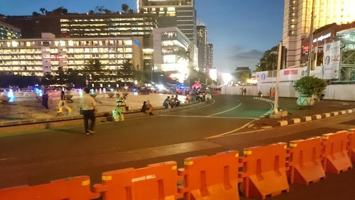 Ayo yang Mau Tahun Baruan, Bundaran HI Sudah Steril dari Kendaraan