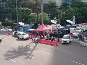Kondisi Bundaran HI Sore ini Jelang Pesta Rakyat Car Free Night