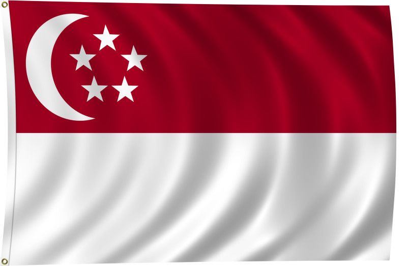 bendera Singapura