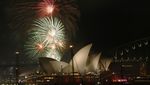 Pesta Kembang Api Sambut Tahun 2016 di Australia