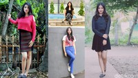 Nadya Arina seringkali terlihat feminim dengan rok maupun dress, meskipun adakalanya dara kelahiran Bogor 15 Oktober 1997 itu tampil lebih kasual. (dok.detikHOT)