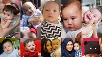 10 Balita selebriti yang menggemaskan di 2015. (dok. detikHOT; Instagram)