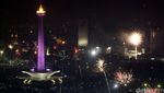 Pesta Kembang Api di Monas
