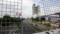 Tak terlihat kemacetan seperti hari-hari sebelumnya.