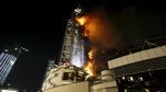 Kebakaran Landa Gedung Tinggi di Dekat Burj Khalifa