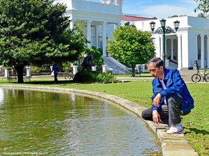 Tak Hanya Burung, Jokowi Juga Lepas Kodok di Istana Bogor