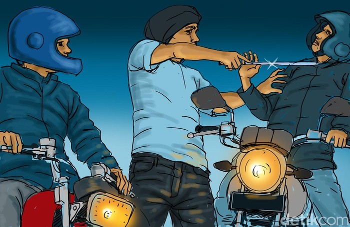 Ilustrasi Begal