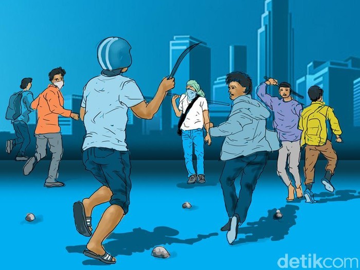 ilustrasi tawuran