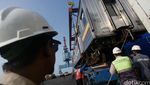 18 KRL dari Jepang Tiba di Tanjung Priok