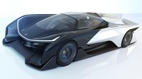 Mobil diperlihatkan di pameran Consumer Electronic Show di Las Vegas, Amerika Serikat (Foto: Faraday Future).