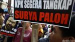 Aksi Desak KPK Tangkap Surya Paloh