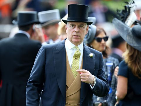 ASCOT, ENGLAND - JUNE 20:  Prince Andrew, Duke of York attends day four of Royal Ascot 2014 at Ascot Racecourse on June 20, 2014 in Ascot, England.  (Photo by Chris Jackson/Getty Images for Ascot Racecourse)