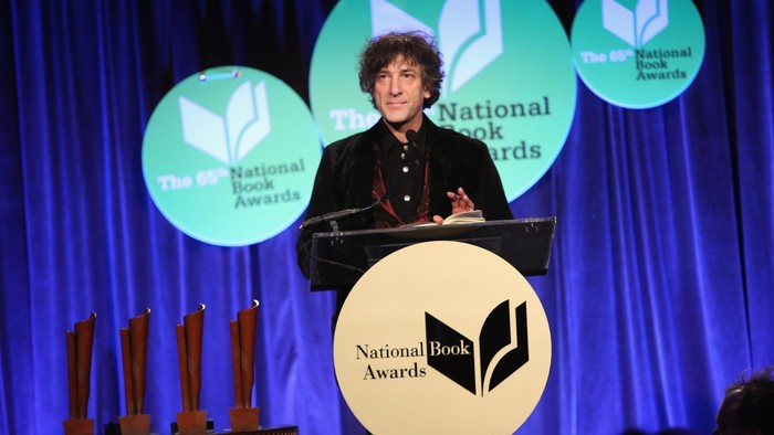 NEW YORK, NY - NOVEMBER 19:  Neil Gaiman attends 2014 National Book Awards on November 19, 2014 in New York City.  (Photo by Robin Marchant/Getty Images)