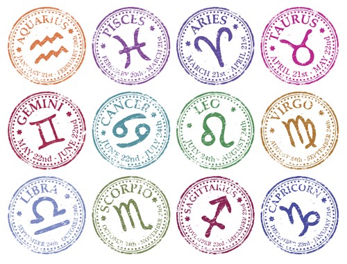 Star sign stamps