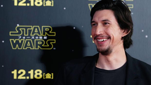 Adam Driver TOKYO, JAPAN - DECEMBER 10: Adam Driver attends the 'Star Wars: The Force Awakens' fan event at the Roppongi Hills on December 10, 2015 in Tokyo, Japan. (Photo by Christopher Jue/Getty Images for Walt Disney Studios)