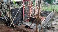 Pembangunan rumah baru milik Asep ini memakan waktu 14 hari. Pool/Syahdan Alamsyah/detikFoto.