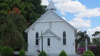 Gereja Latrobe Chapel yang mungil. Suasana di sini sungguh tenang (Fitraya/detikTravel)