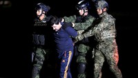 Marinir Meksiko berhasil menangkap Joaquin El Chapo Guzman. Edgard Garrido/Reuters/detikFoto.