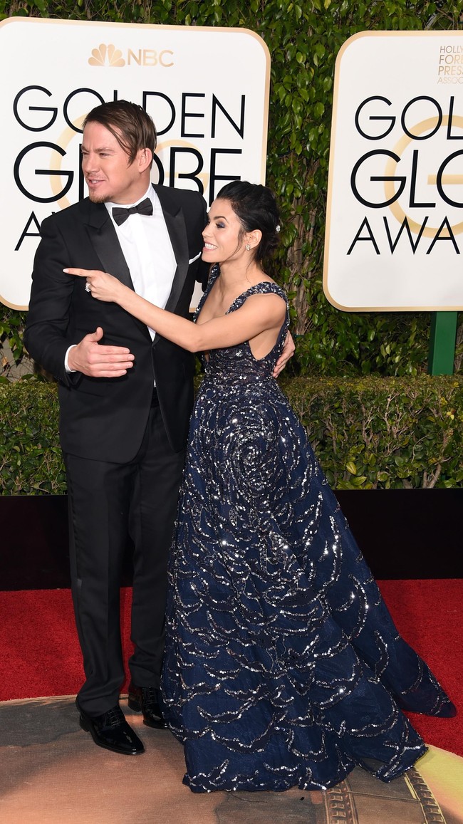 Tampak rumah tangga mereka tak ada masalah. Namun nyatanya, pernikahan mereka bermasalah hingga memilih bercerai. Belum diketahui penyebab keretakan rumah tangga Channing dan Jenna.  Foto: Jason Merritt