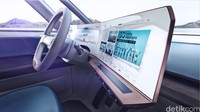Salah satu bagian interior yang menarik adalah dashboardnya. Active Info Display dan head unit (infotainment system) bersatu menciptakan dunia yang interaktif. Dari mobil, lewat internet, Anda bisa mengakses situasi atau kondisi rumah Anda. (Foto: Volkswagen)