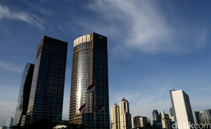 Gedung perkantoran bertingkat di Jakarta. dikhy sasra/ilustrasi/detikfoto