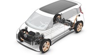 BUDD-e memiliki sistem penggerak motor listrik 4 roda. Motor listrik di depan menghasilkan tenaga sampai 110 kW sedangkan motor di belakang memiliki tenaga 125 kW. (Foto: Volkswagen).