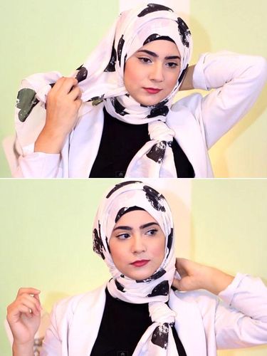Tutorial Hijab dengan Kerudung Motif yang Cocok untuk ke Kantor Tutorial Hijab dengan Kerudung Motif yang Cocok untuk ke Kantor