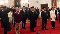 Para calon dubes ini mengucapkan sumpah jabatan. Cahyo/Setpres.