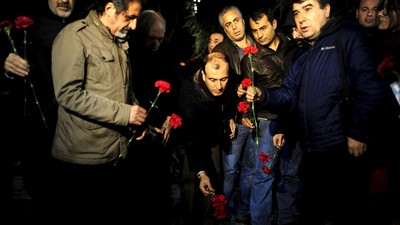 Bunga untuk Korban Ledakan di Istanbul