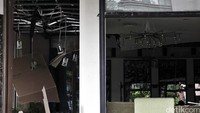 Ledakan mengakibatkan plafon gerai kopi itu jebol. Saat ini situasi di Thamrin secara keseluruhan sudah kondusif. Polisi menyatakan para pelaku teror sudah dilumpuhkan. Sebagian arus lalu lintas pun mulai dibuka.