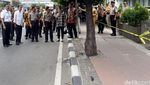 Jokowi Sambangi Lokasi Ledakan Bom Thamrin