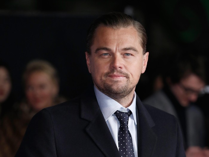 LONDON, ENGLAND - JANUARY 14:  Actor Leonardo DiCaprio attends UK Premiere of The Revenant at Empire Leicester Square on January 14, 2016 in London, England.  (Photo by John Phillips/Getty Images)