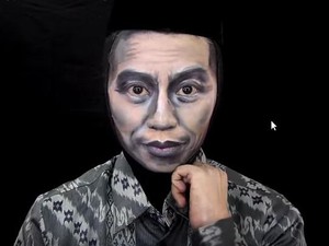 Jago Makeup, Wanita Ini Bertransformasi Jadi Presiden Jokowi