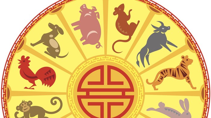 Chinese zodiac  Layered  Color  Also available in black-and-white, 004W096