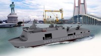 Nantinya kapal perang ini akan tertempel tulisan SSV Philippines Navy. (Ist/PAL).