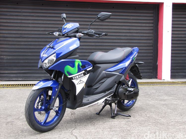 Ini Lekuk Tubuh Skutik Sporty Yamaha Aerox