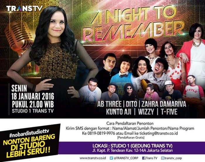 Nostalgia Bareng Rossa Hingga T-Five di Night To Remember