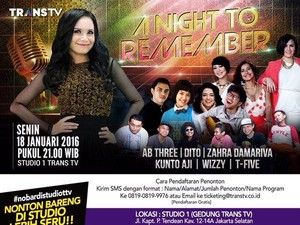 Nostalgia Bareng Rossa Hingga T-Five di Night To Remember