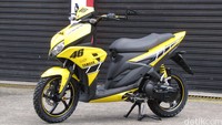 Skutik yang sudah dikenal di Eropa ini pertama kalinya menggunakan mesin 125cc.